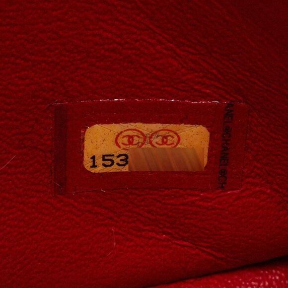 Chanel Red Quilted Lambskin Leather Classic Maxi Double Flap Bag - Picture 9 of 10